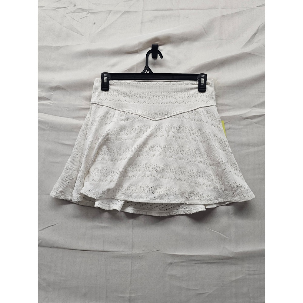 All in Motion Womens High Rise Knit Skort White Polyester Blend Size Large